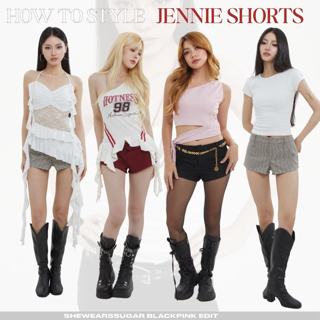 Shewearssugar -- Jennie Micro Short | Celana Wanita | Blackpink Konser Outfit
