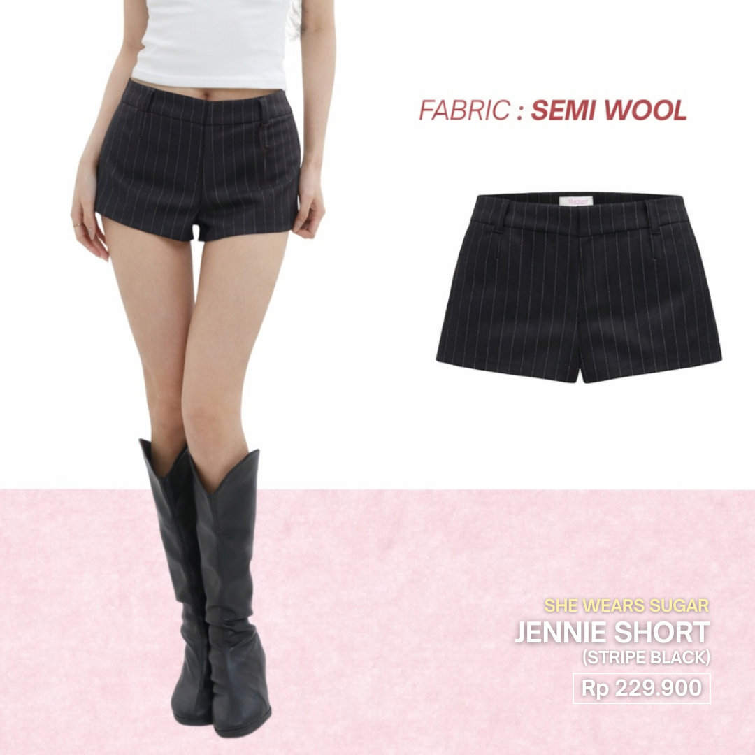 She Wears Sugar – Jennie Micro Short | Celana Wanita Hotpants Jeans Y2K Outfit Korea Korean Style Konser Outfit