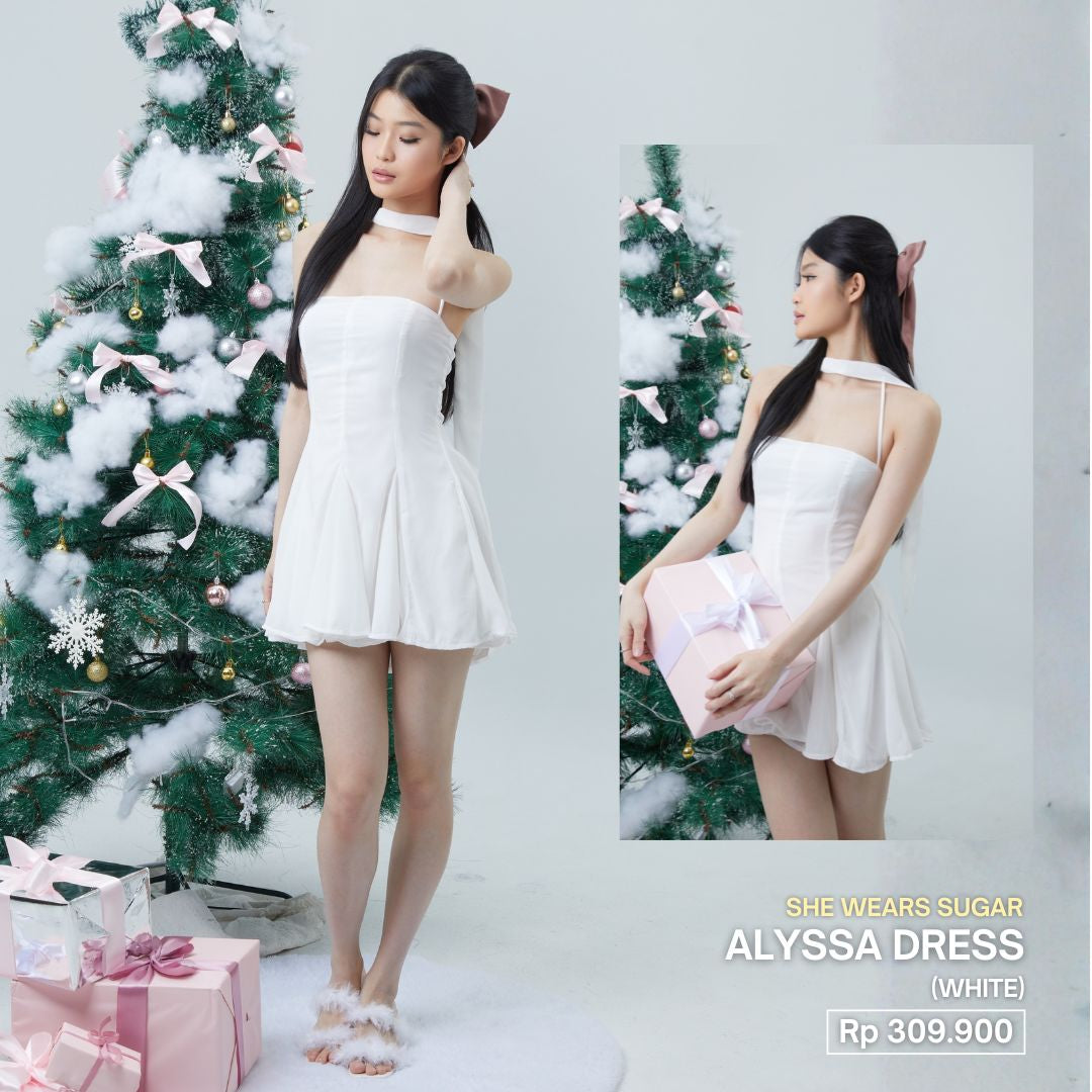 Shewearssugar -- Alyssa Dress | Halter Neckline | Scarf | Summer | Bali