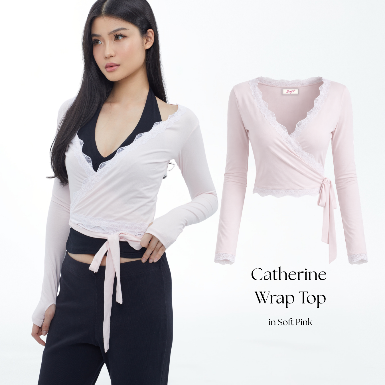 Catherine Wrap Top
