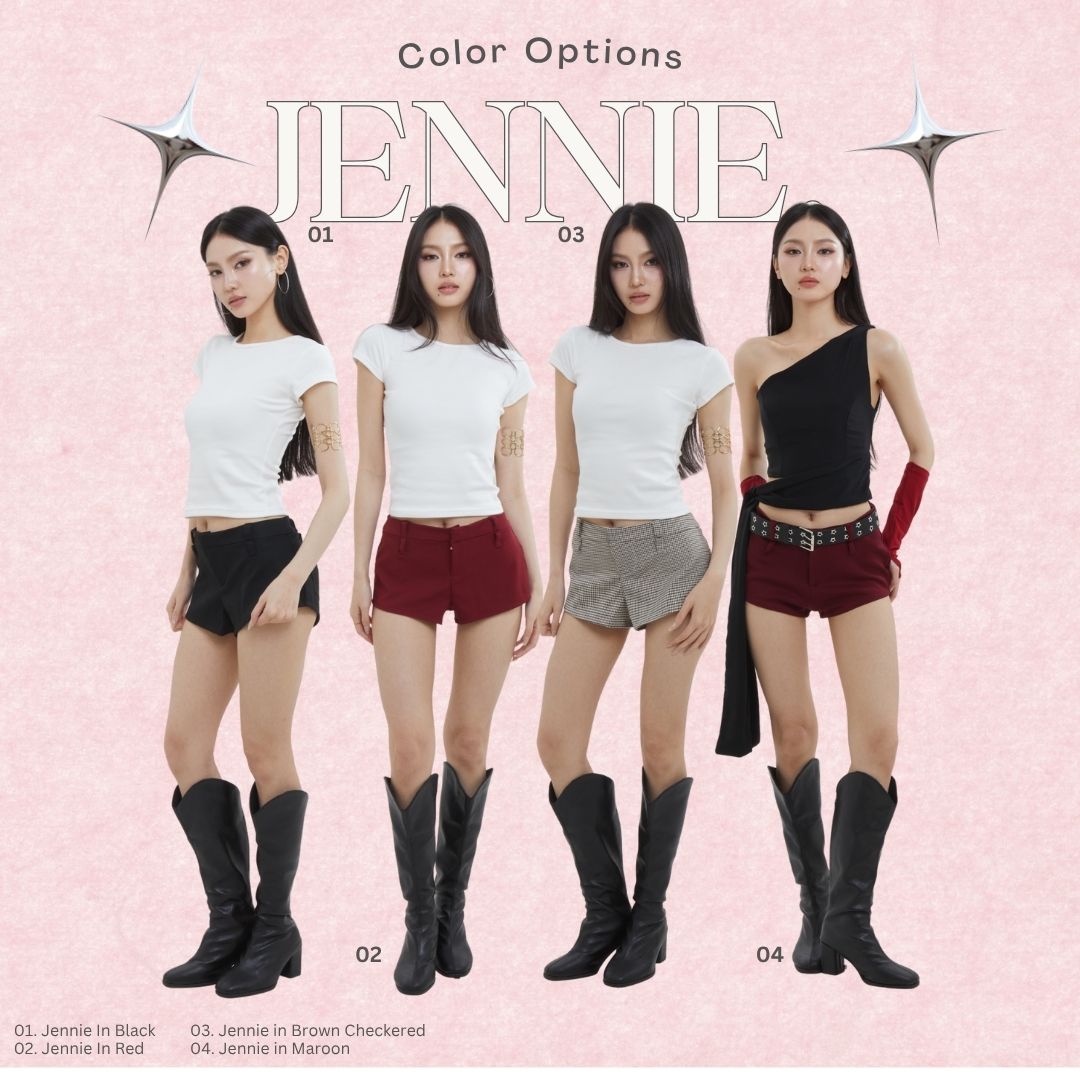 Shewearssugar -- Jennie Micro Short | Celana Wanita | Blackpink Konser Outfit