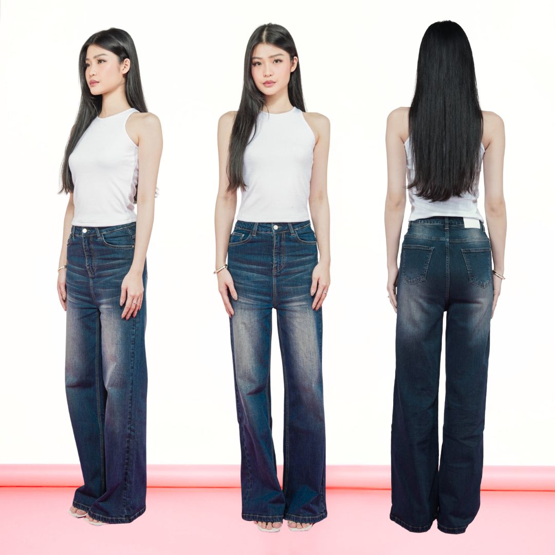 Sugardenim – Baby Jeans | Celana Jeans Wanita High Waist Baggy Wide Leg Denim Celana Panjang Wanita Outfit Y2K