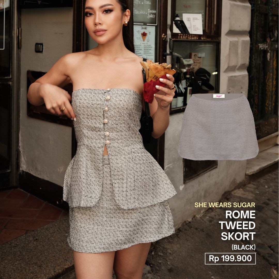 Shewearssugar - Rome Skort | Skort Wanita | Bawahan Wanita | Coquette Aesthetic
