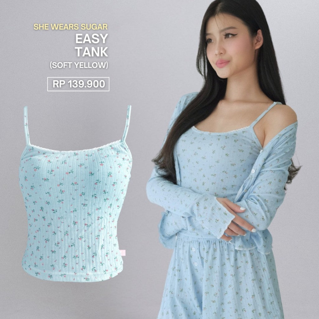 SHEWEARSSUGAR COZY - EASY TANK | Pakaian Wanita | Top Wanita | Tank Top