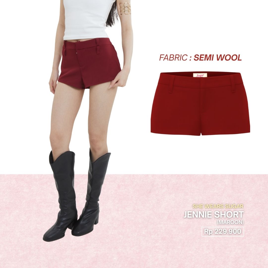 Shewearssugar -- Jennie Micro Short | Celana Wanita | Blackpink Konser Outfit