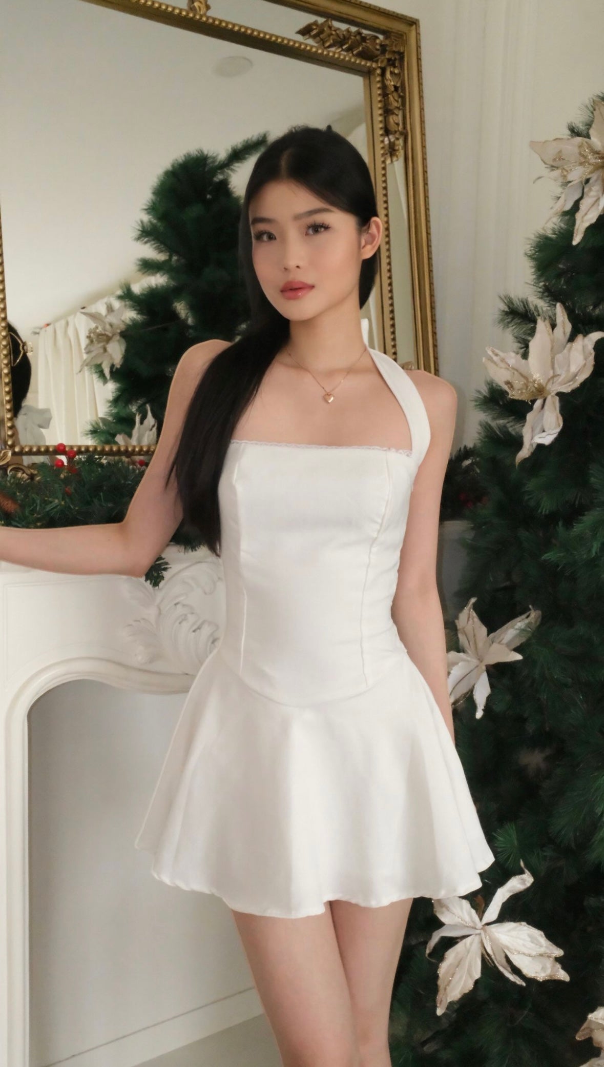 SHEWEARSSUGAR -- Winter Dress | Mini Dress Wanita | Tali Leher