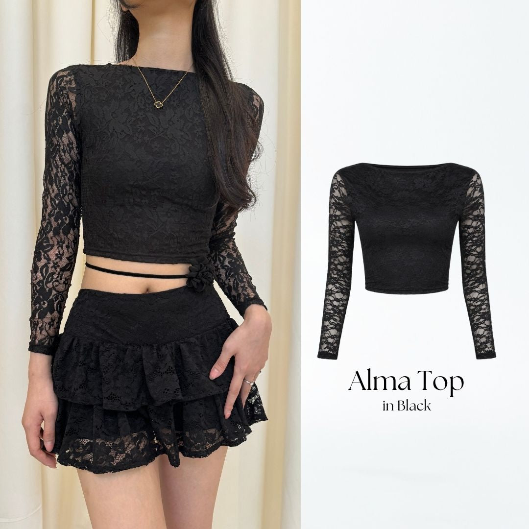 She Wears Sugar – Alma Top | Atasan Wanita Summer Bali Outfit Korean Style Coquette Resort Wear
