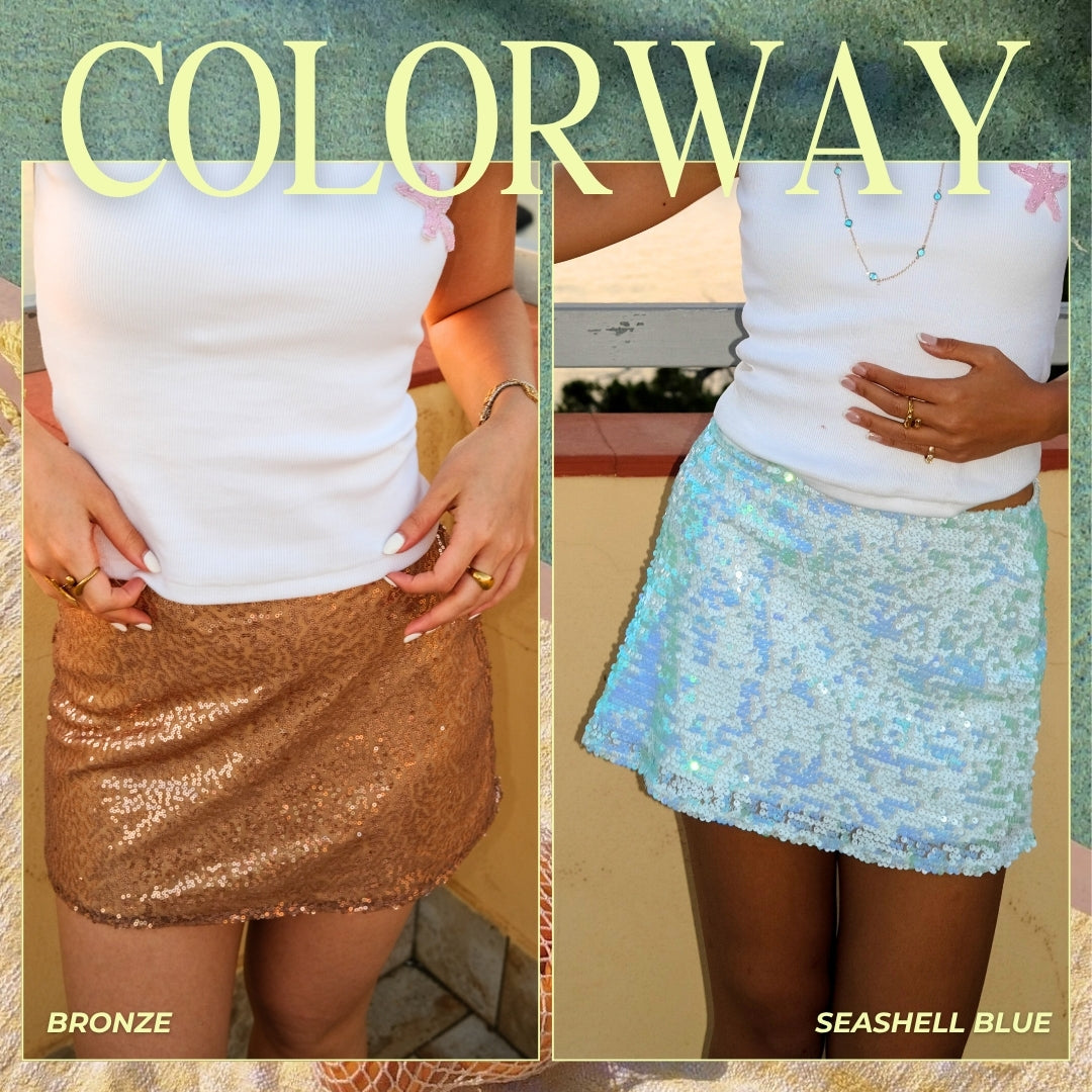 Mykonos Sequin Skirt