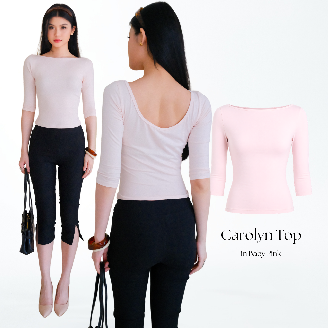 Carolyn Quarter Sleeve Top