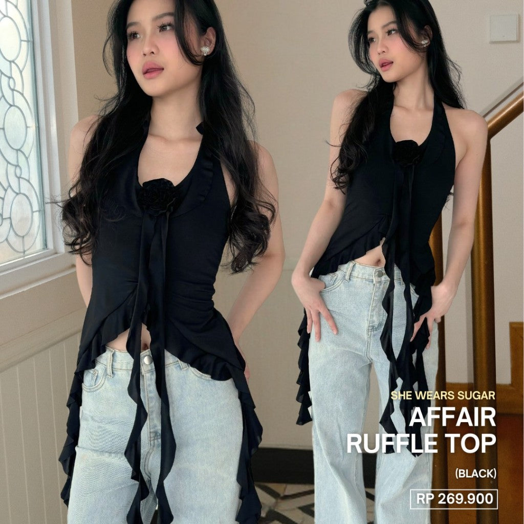SHEWEARSSUGAR x SHAGUFFTA - Affair Top | Atasan Wanita | Outfit Korea