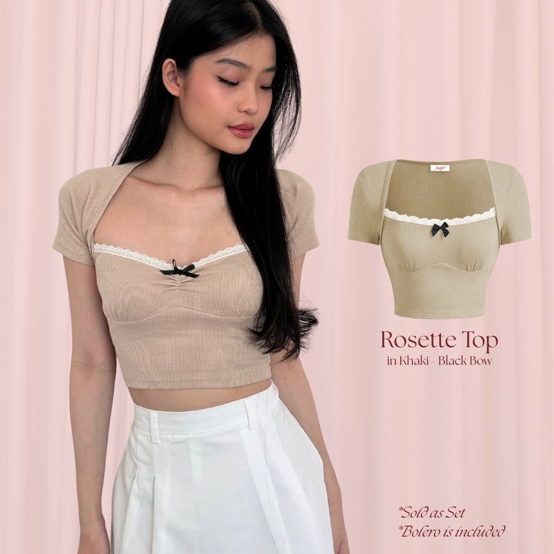 SHEWEARSSUGAR -- Rosette Top | Atasan Wanita | Top Wanita Renda | Top Pita | Beach Wear