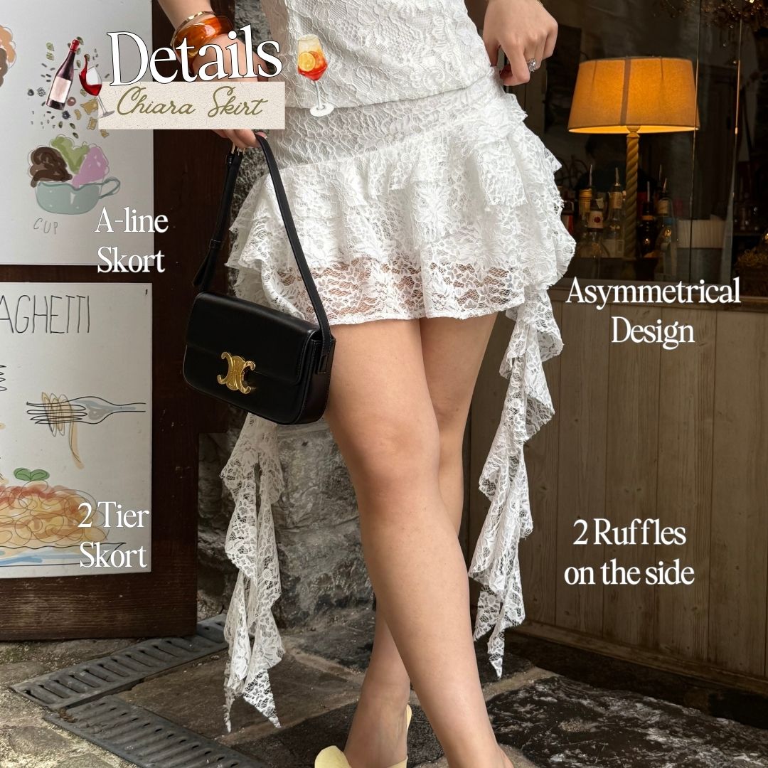Shewearssugar Chiara Skort | Skort Wanita | Bawahan Wanita | Coquette Aesthetic