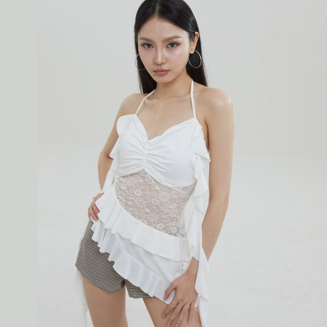 Shewearssugar -- Rosie Lace Top | Atasan Wanita Stylish | Blackpink Konser Outfit