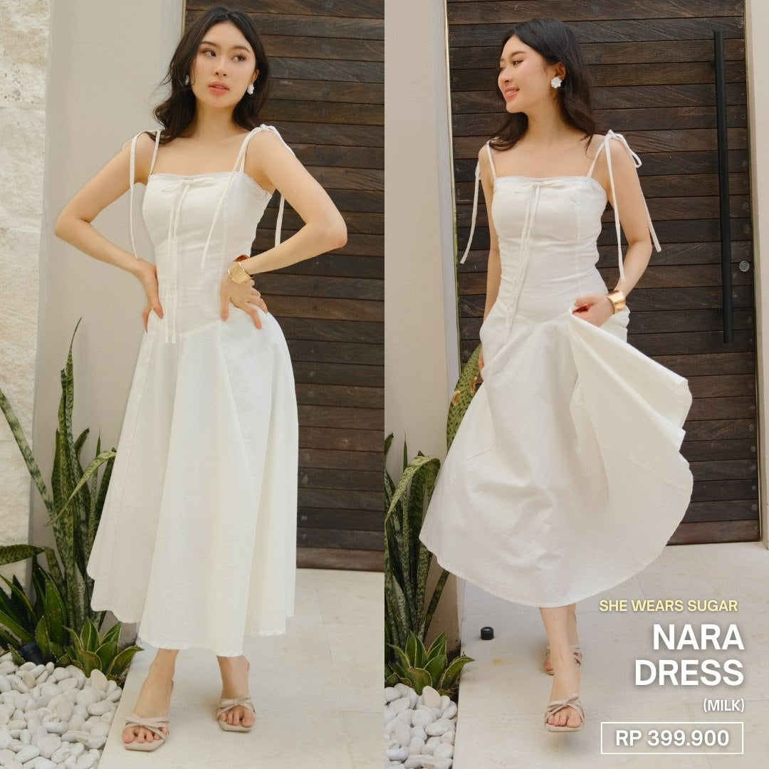 SHEWEARSSUGAR - NARA DRESS | Summer Dress | Bali Outfit | Dress Casual | Coquette Outfit | Baju Pita | Top Pita | Baju Pita Pink | Dress Pink