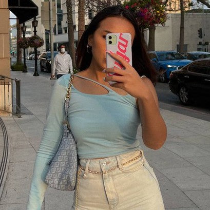 Beverly Assymetric Crop Top