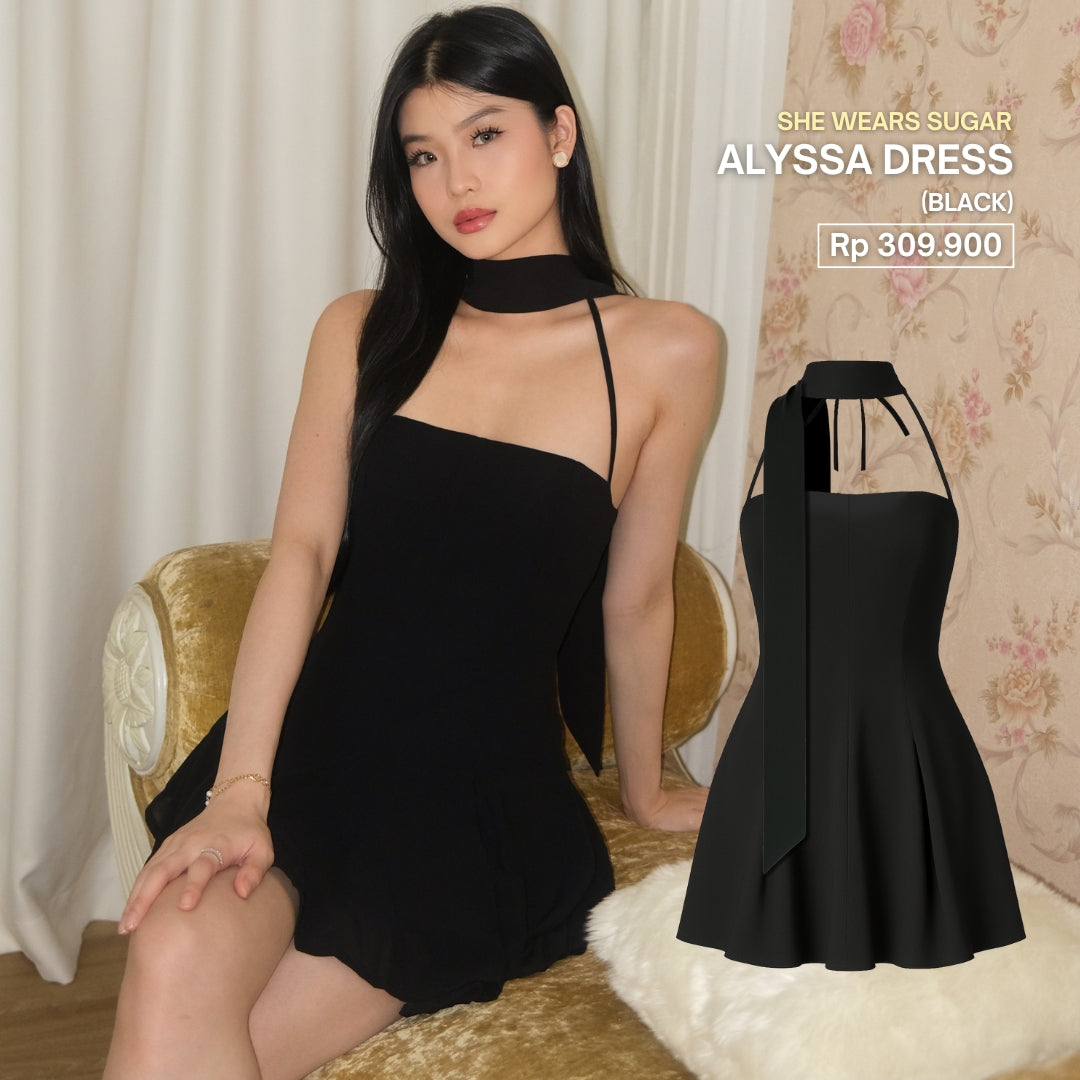 Shewearssugar -- Alyssa Dress | Halter Neckline | Scarf | Summer | Bali