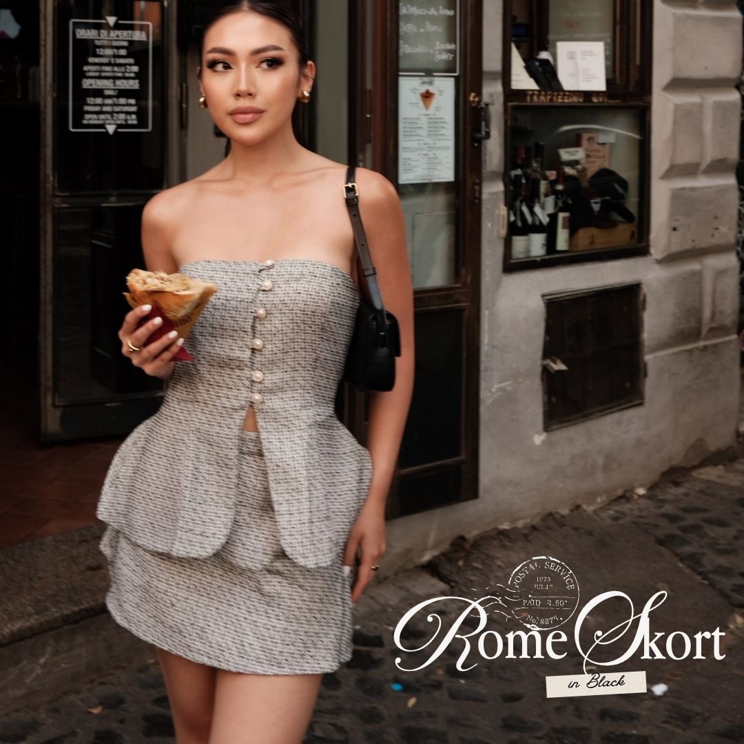 Shewearssugar - Rome Skort | Skort Wanita | Bawahan Wanita | Coquette Aesthetic