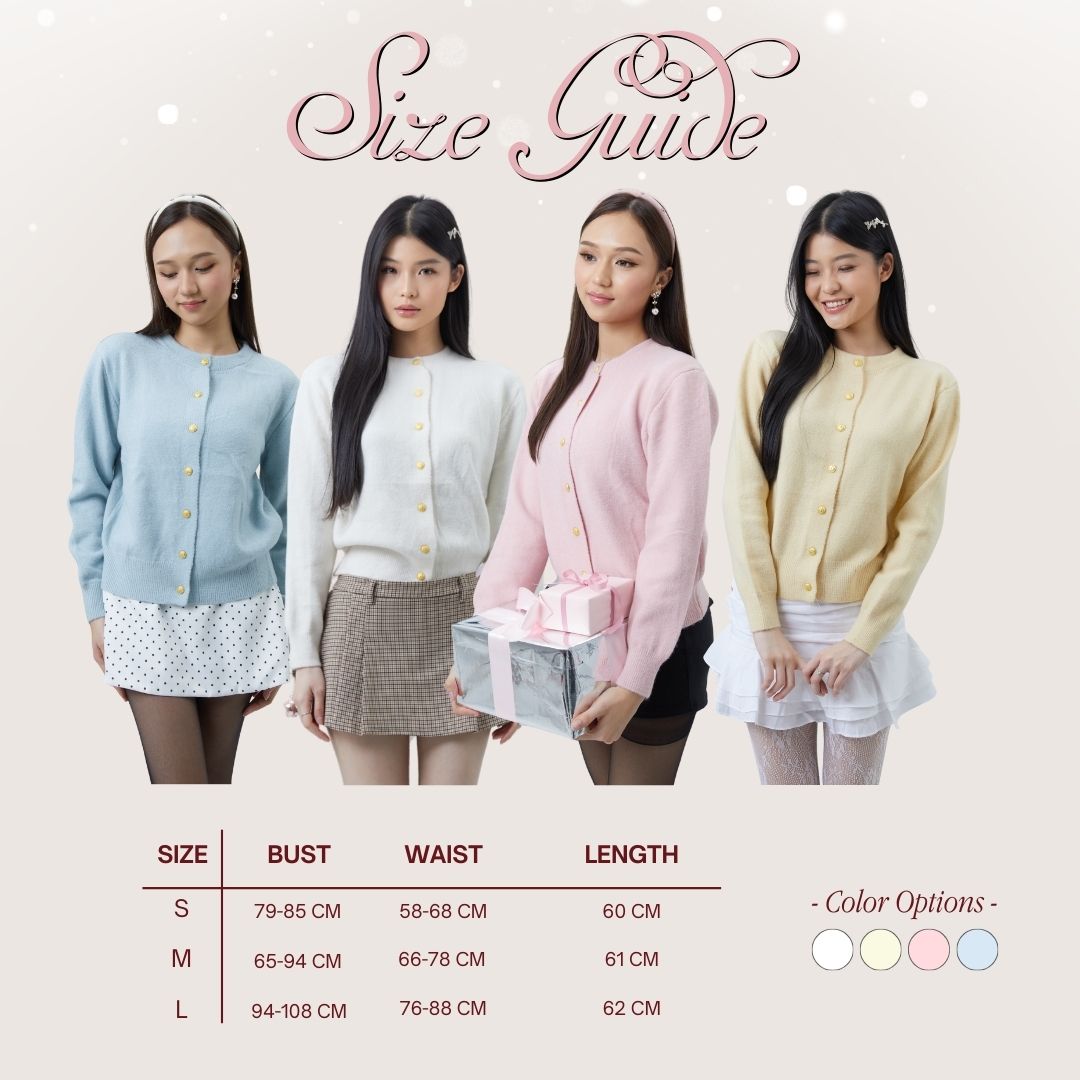 Shewearssugar - Fuzzy Cardigan | Outer Wanita | Bulu | Lucu | Lengan Panjang