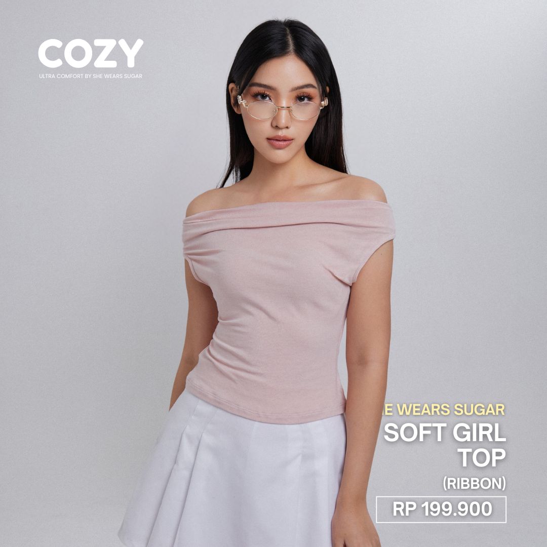 SHEWEARSSUGAR - COZY Soft Girl Multiway Top | Atasan Wanita | Top Wanita | Pakaian Wanita