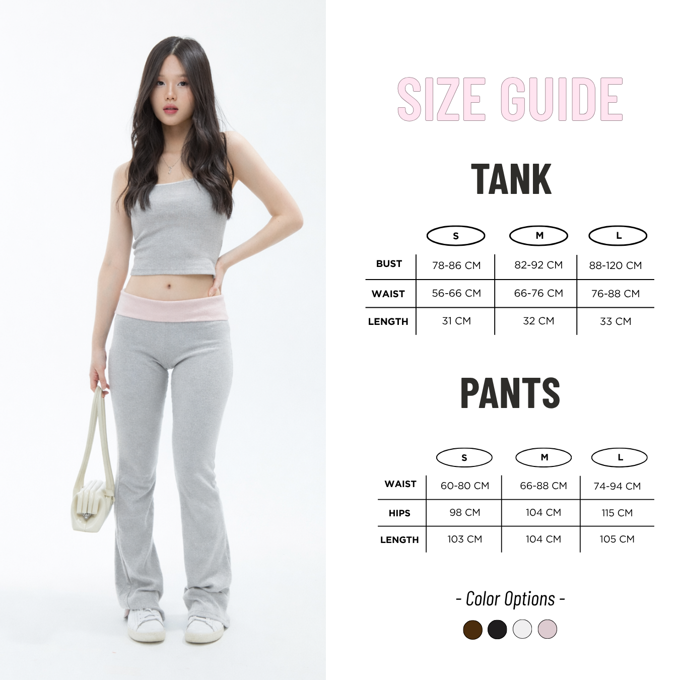 She Wears Sugar – Patricia Set | Tank Top Wanita Celana Training Wanita Sweatpants Wanita Set Baju Wanita Korean Style Y2K Outfit Fit Body