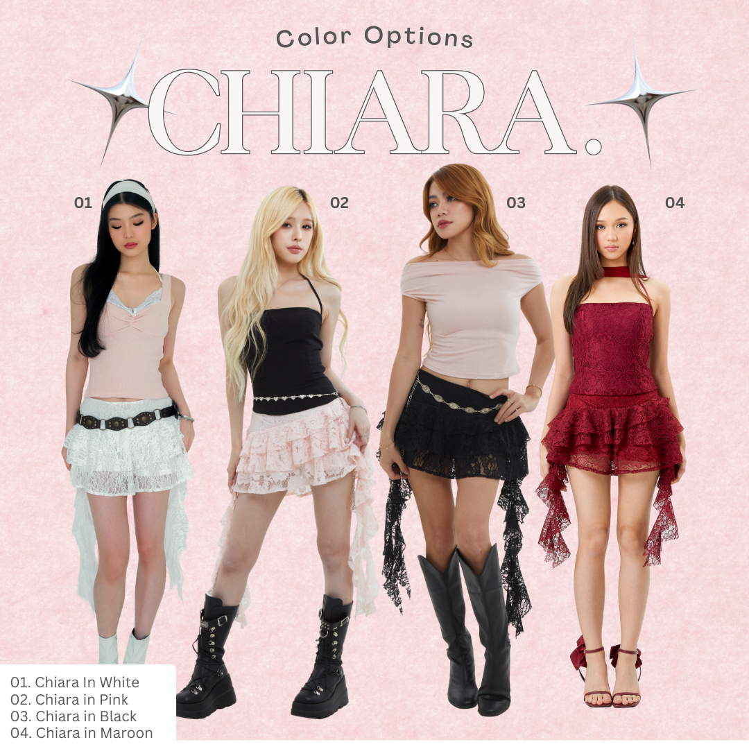 Shewearssugar Chiara Skort | Skort Wanita | Bawahan Wanita | Coquette Aesthetic