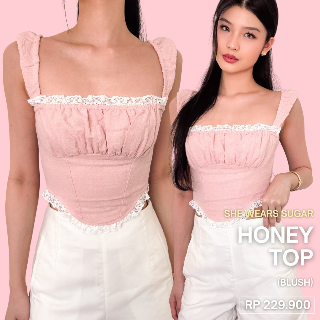 SHEWEARSSUGAR x ZETA BLANCO - Honey Top | Atasan Wanita