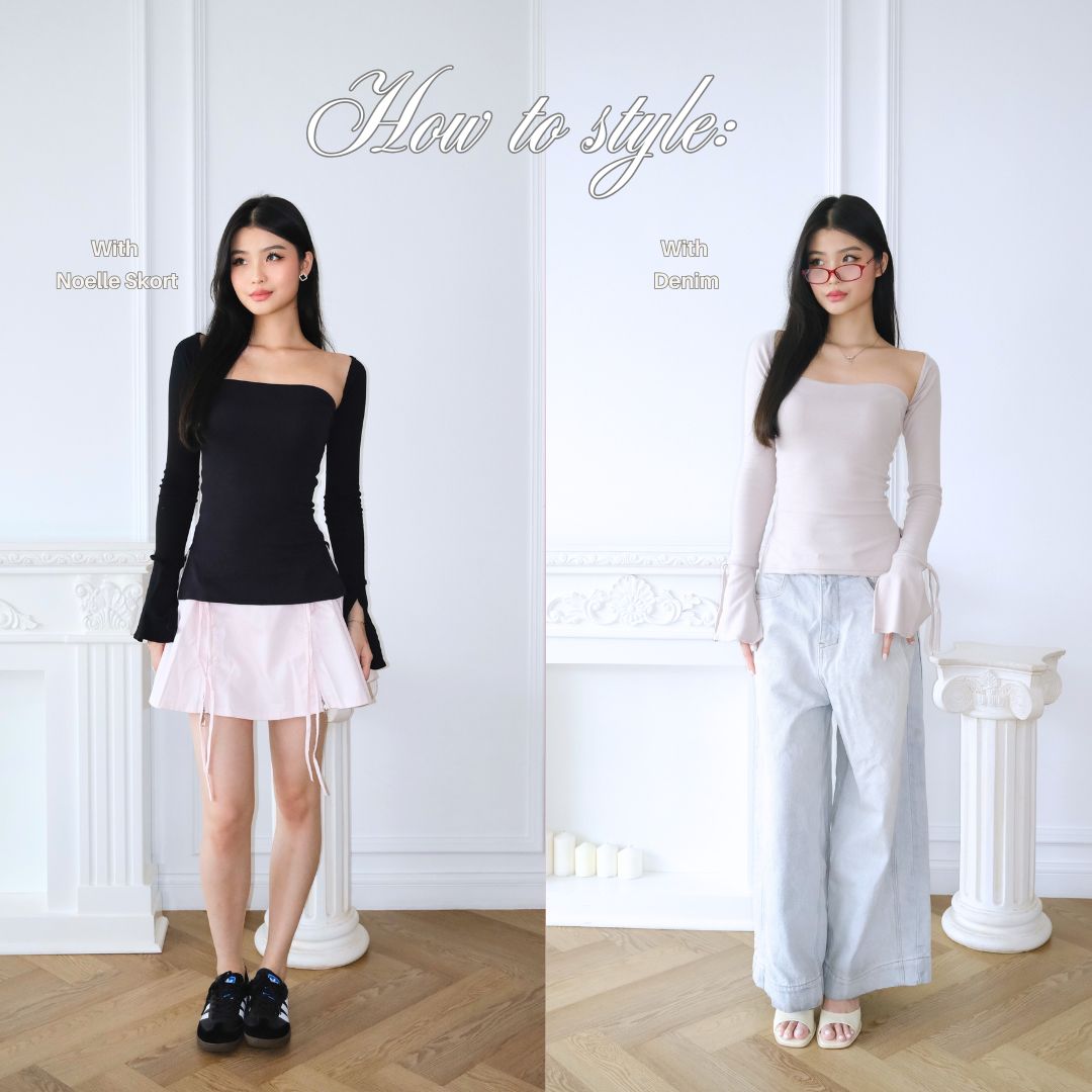 SHEWEARSSUGAR Church Girl Top | Top Wanita Atasan Lengan Panjang | Long Sleeve Top | Atasan Baju Wanita