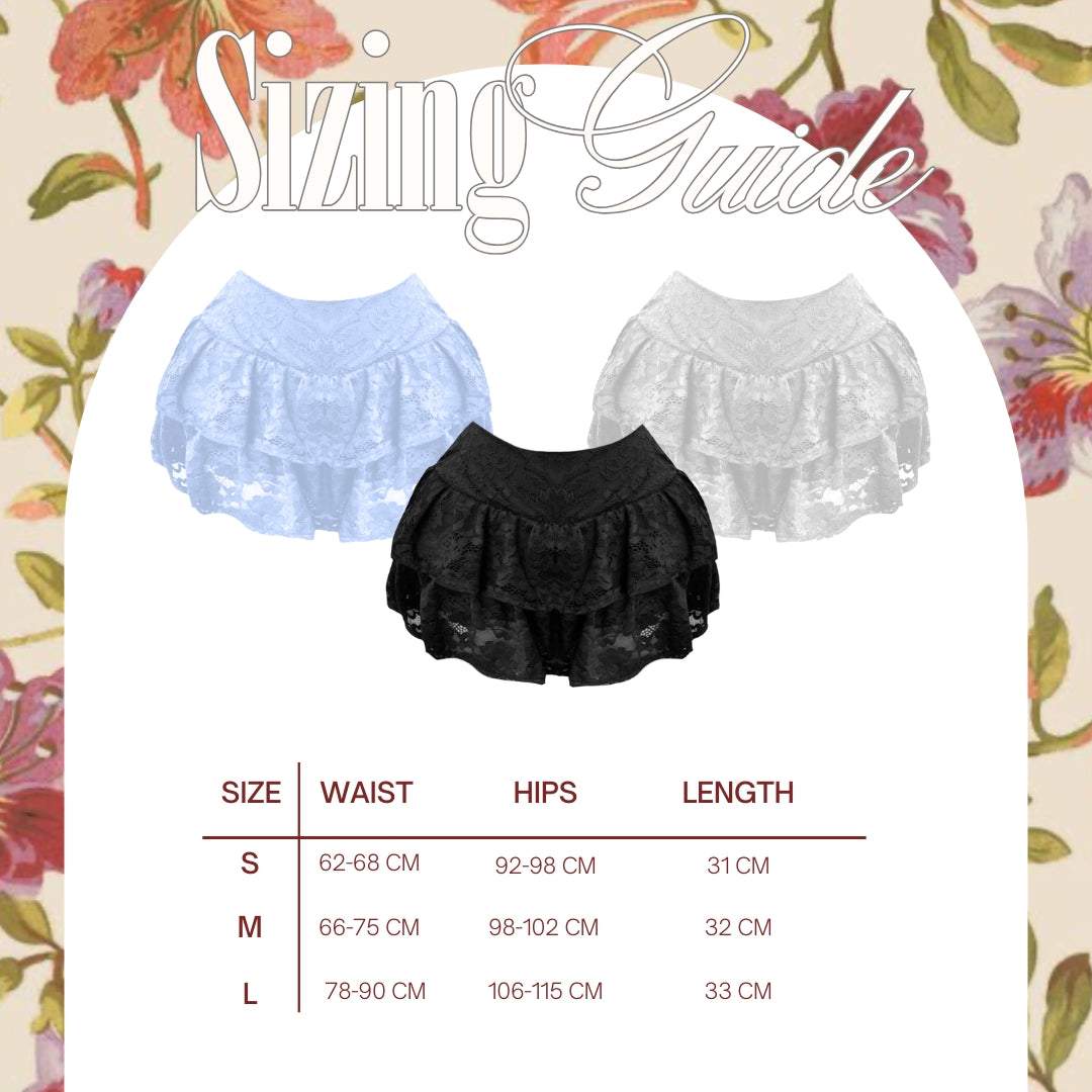 Shewearssugar x Zeta Blanco – Buttercup Skort | Wanita Rok Celana Polycotton High Waist