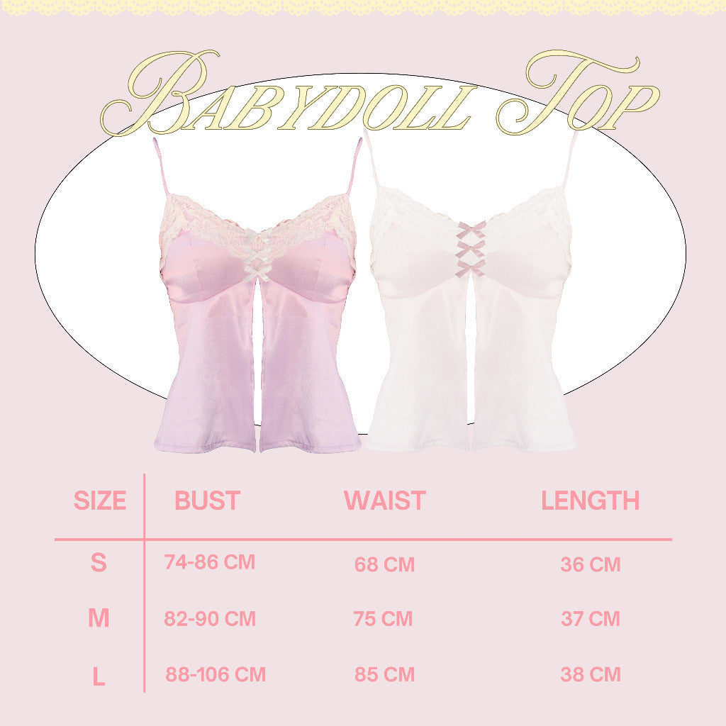 She Wears Sugar -- BABYDOLL TOP  | Tank Top Wanita | Atasan Wanita | Coquette Aesthetic