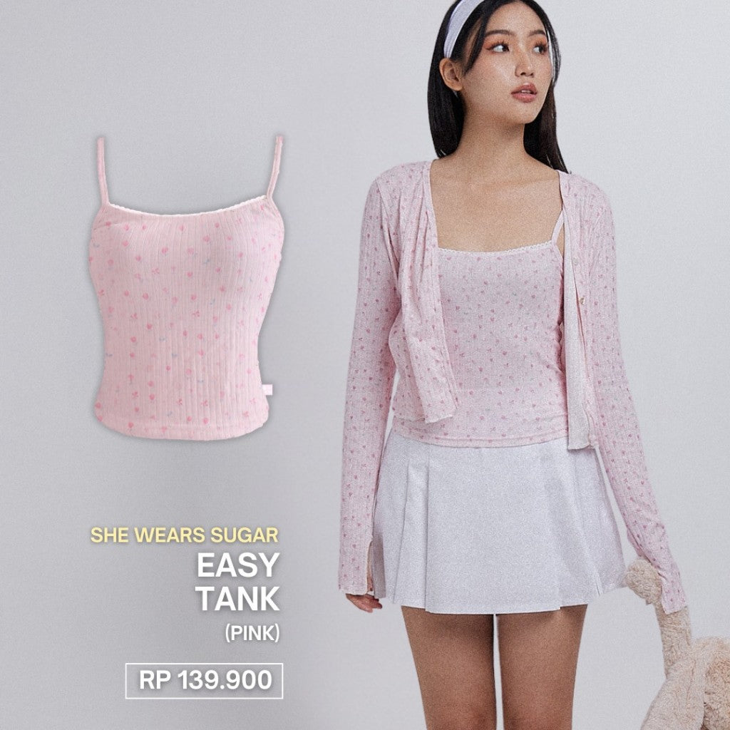 SHEWEARSSUGAR COZY - EASY TANK | Pakaian Wanita | Top Wanita | Tank Top