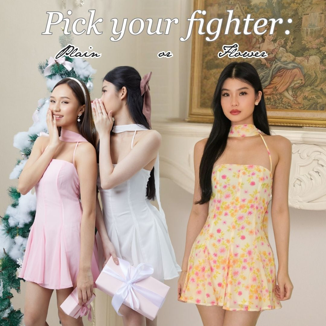 Shewearssugar -- Alyssa Dress | Halter Neckline | Scarf | Summer | Bali