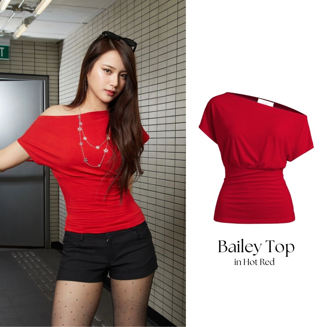 She Wears Sugar x Varrel Rievera – Bailey Fitted Top | Kaos Wanita Fitted Tee T Shirt Wanita Atasan Cewe Korean Style Fit Body