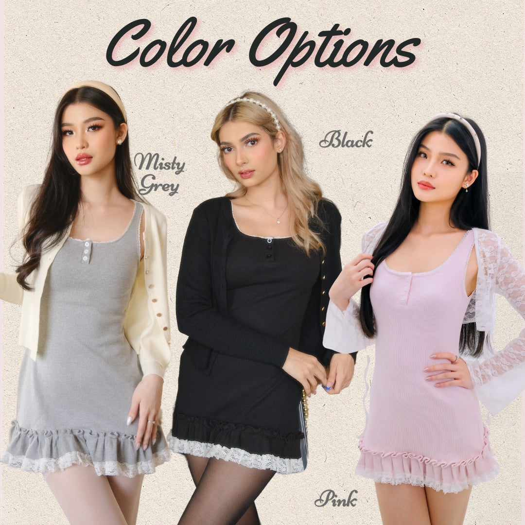 She Wears Sugar x Shagufta – Carpenter Dress | Dress Wanita Mini Dress Korea Outfit Korean Style Coquette Aesthetic Fit Body