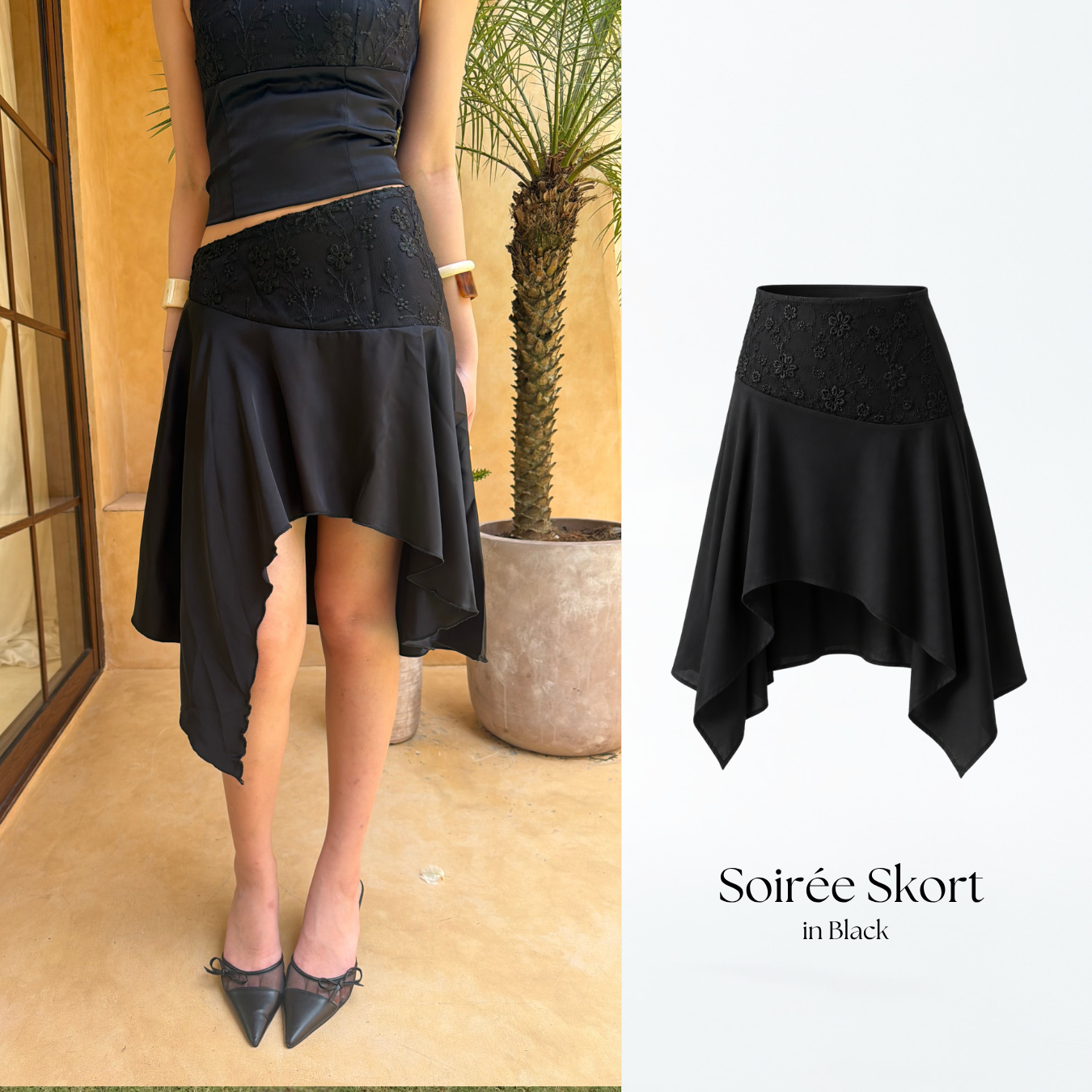 Soiree Assymetric Skirt