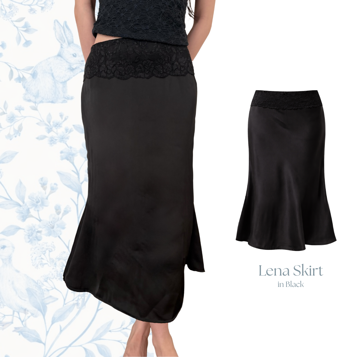 Lena Lace Midi Skirt