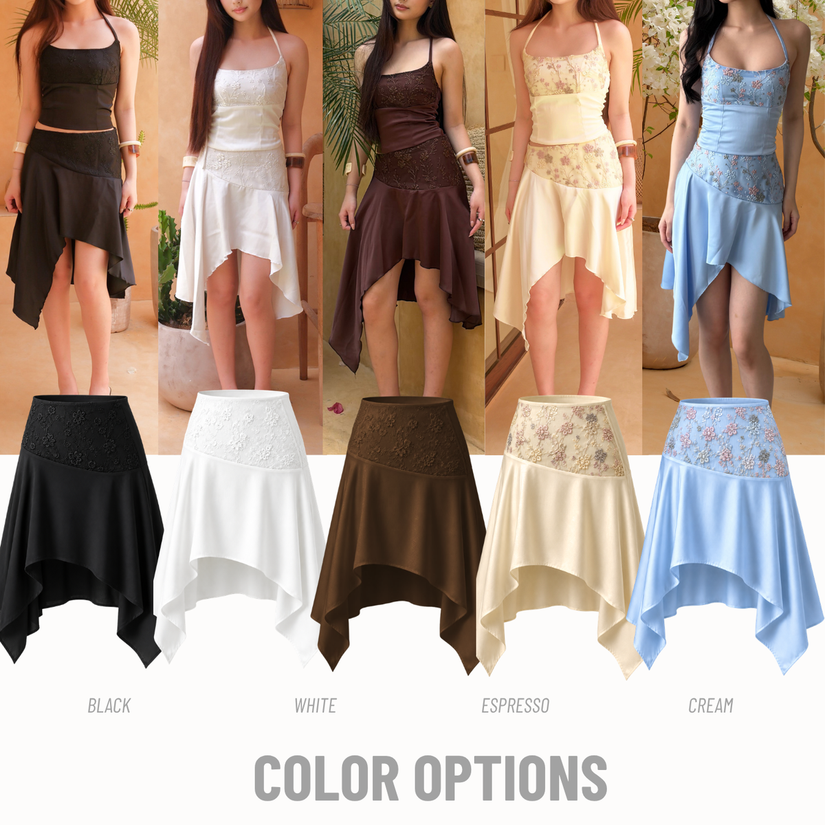 Soiree Assymetric Skirt