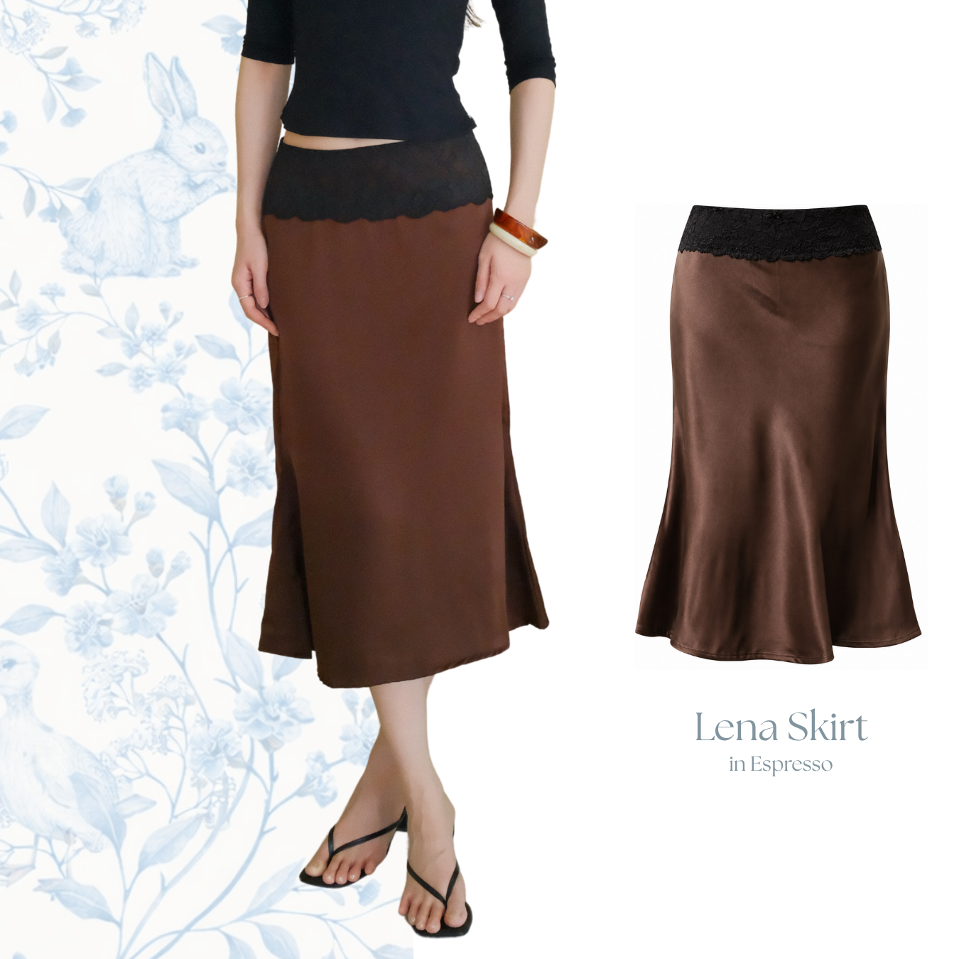 Lena Lace Midi Skirt