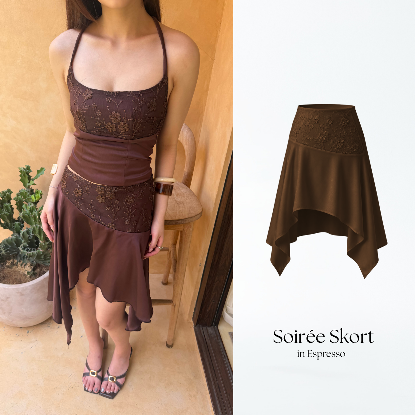 Soiree Assymetric Skirt