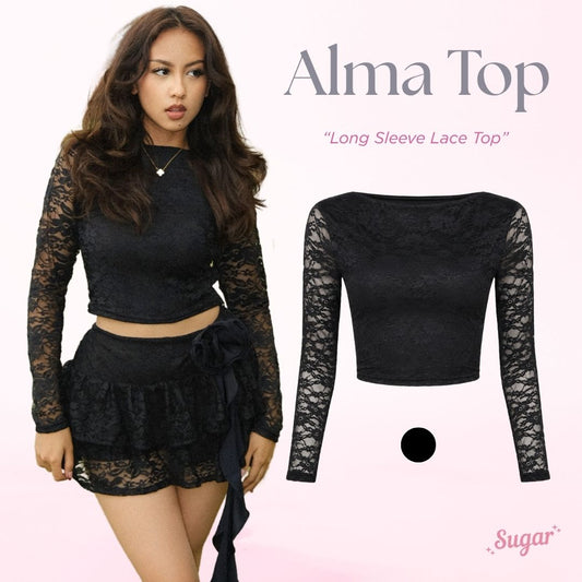 She Wears Sugar – Alma Top | Atasan Wanita Summer Bali Outfit Korean Style Coquette Resort Wear