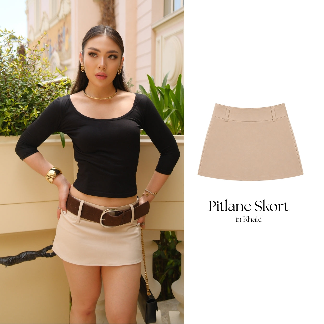 She Wears Sugar – Pitlane Skort | Skort Wanita Rok Celana Wanita Low Rise Y2K Outfit Korean Style Bawahan Wanita