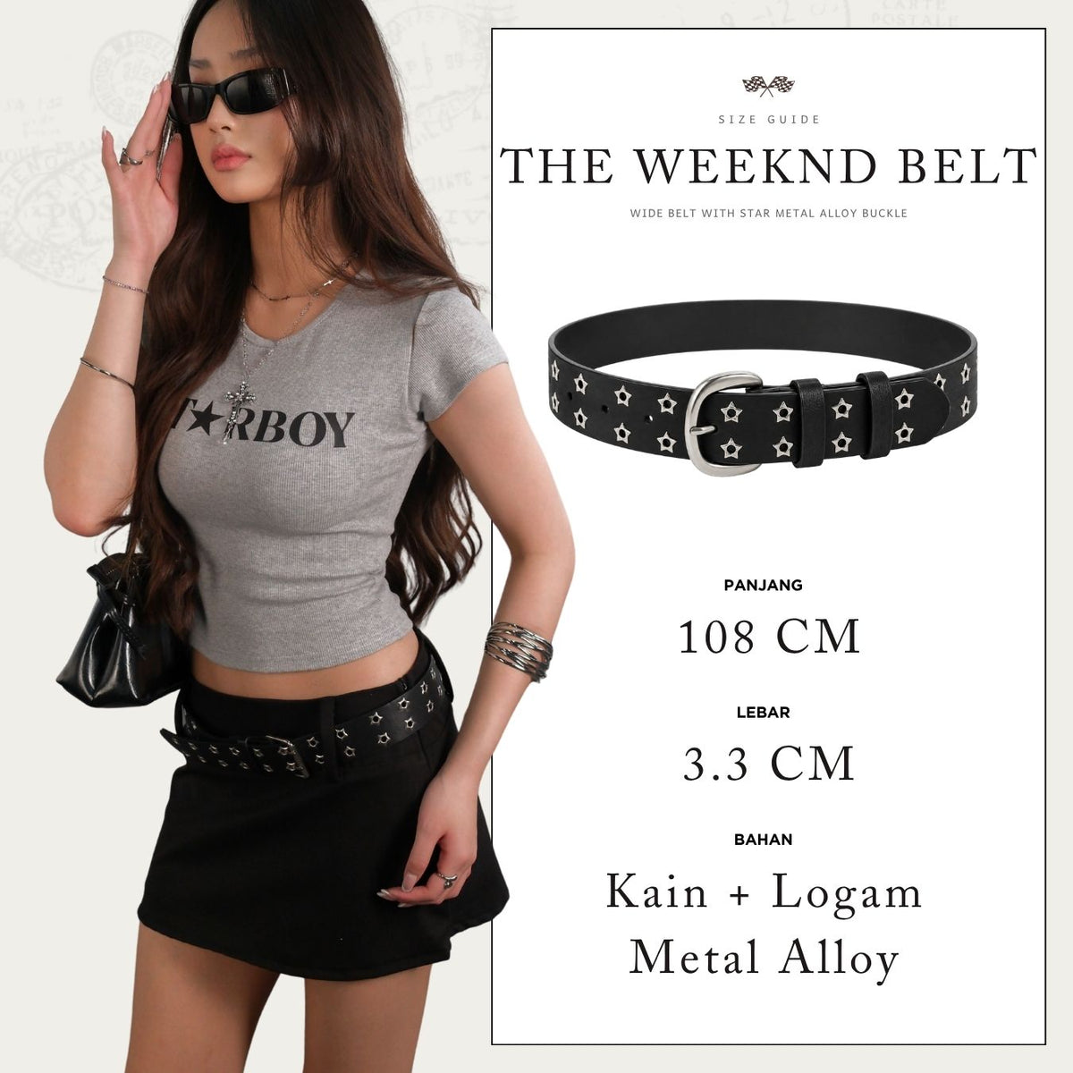 She Wears Sugar – Pitlane Skort | Wanita Rok Celana  Low Rise Y2K Outfit Summer Bali Korean Style Bawahan