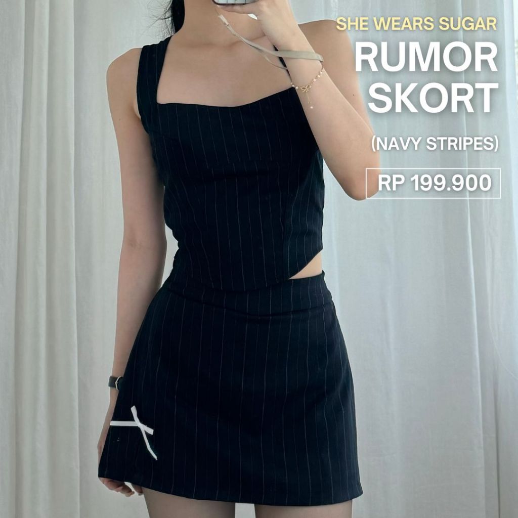 SHEWEARSSUGAR -- Rumour Skort | Skort Wanita | Outfit Korea
