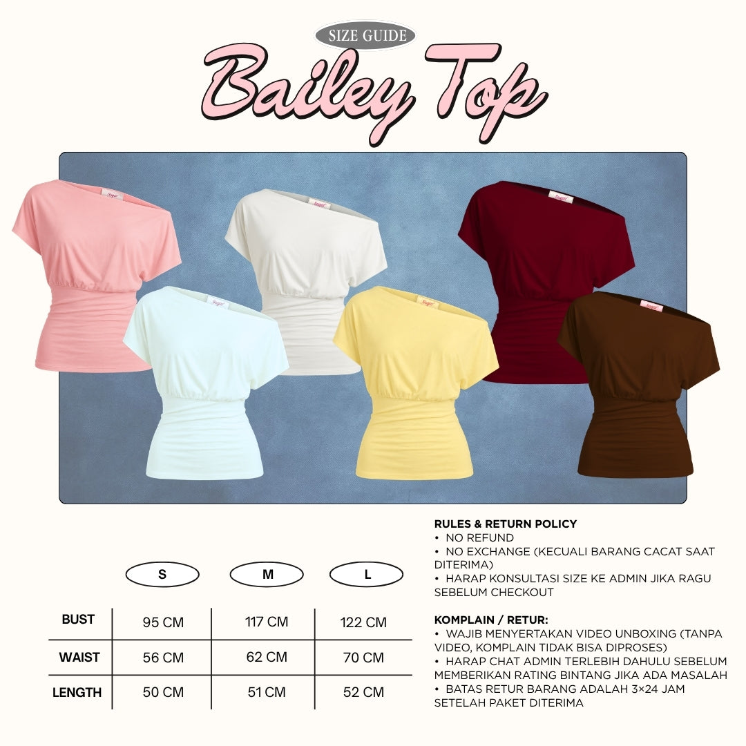 She Wears Sugar x Varrel Rievera – Bailey Fitted Top | Kaos Wanita Fitted Tee T Shirt Wanita Atasan Cewe Korean Style Fit Body