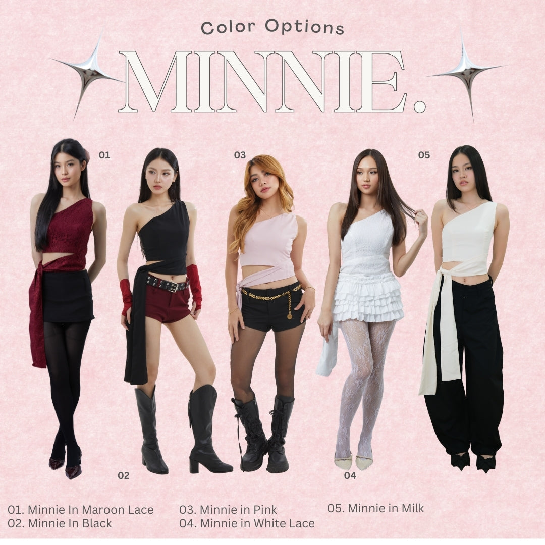 She Wears Sugar – Minnie Top | Atasan Wanita Stylish Baju Atasan Wanita Terbaru Y2K Top Korean Style Konser Outfit