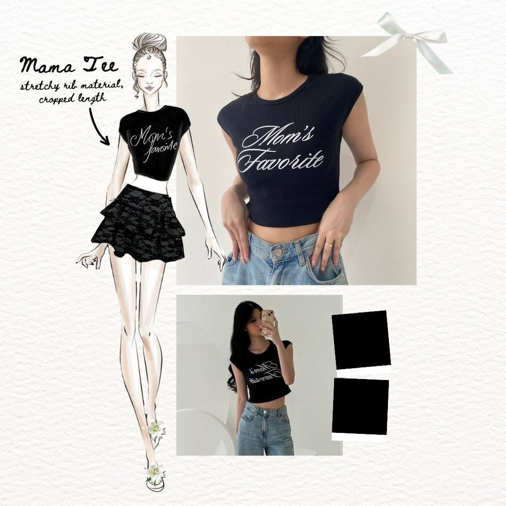 She Wears Sugar -- MAMA TEE  | Atasan Wanita | Kaos Wanita | Crop Tee