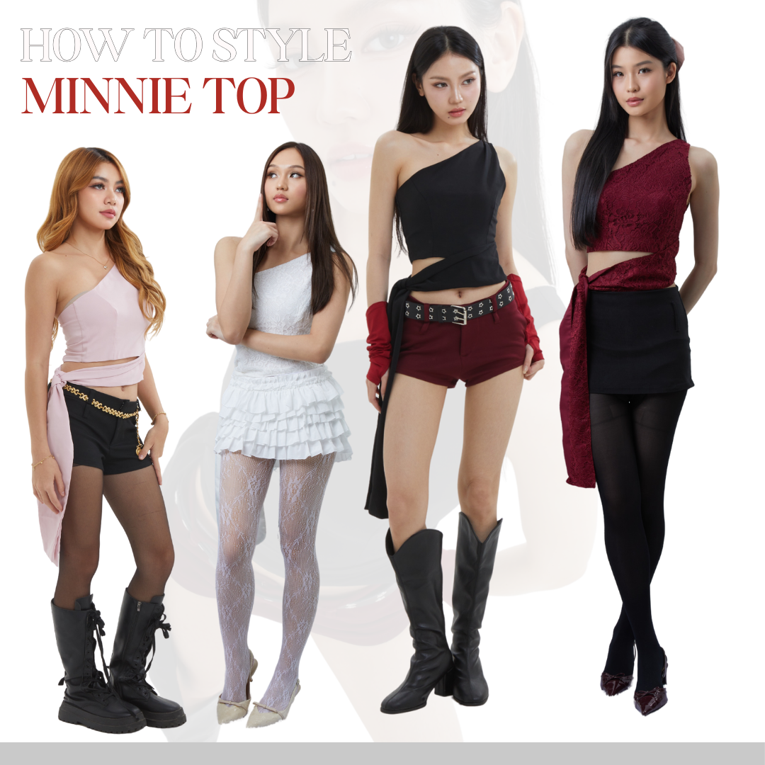 Shewearssugar -- Minnie Top | Atasan Wanita Stylish | Blackpink Konser Outfit