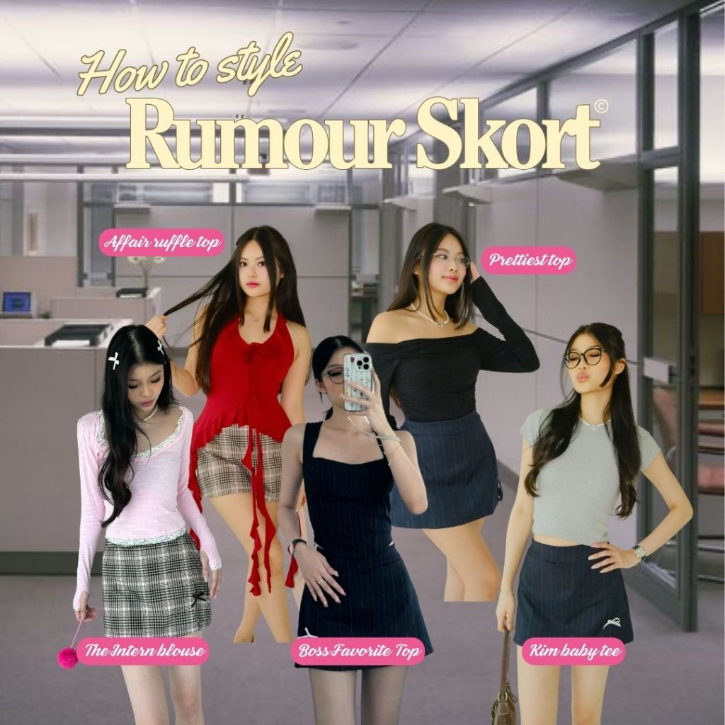 SHEWEARSSUGAR -- Rumour Skort | Skort Wanita | Outfit Korea