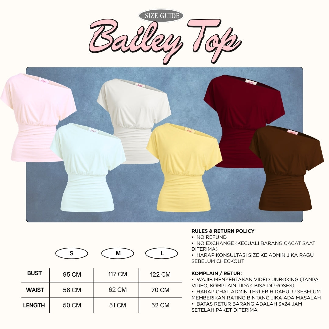 She Wears Sugar x Varrel Rievera – Bailey Fitted Top | Kaos Wanita Fitted Tee T Shirt Wanita Atasan Cewe Korean Style Fit Body