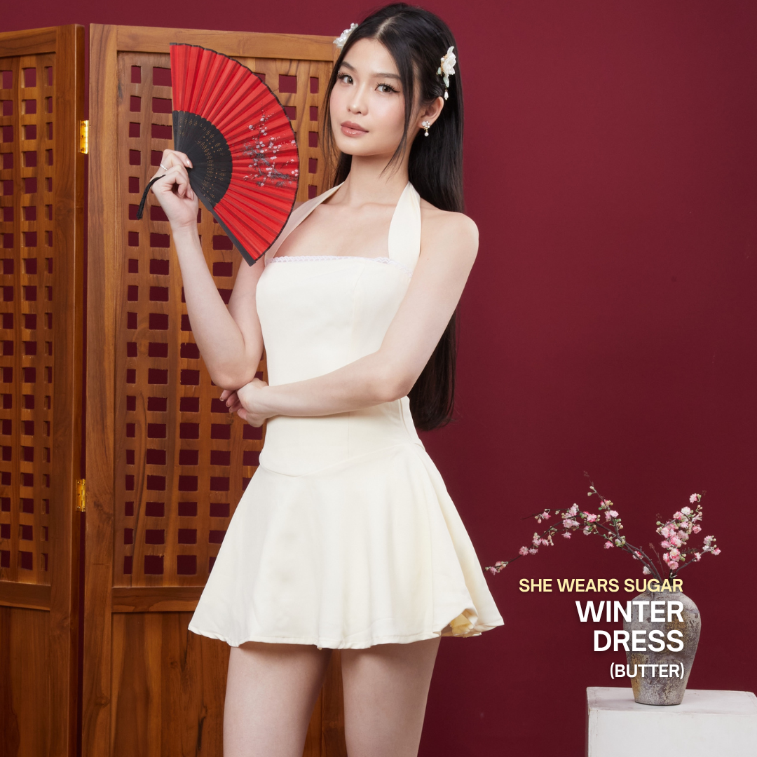 Shewearssugar – Winter Dress |  Wanita Halter Mini Dress Backless Party Dinner Outfit