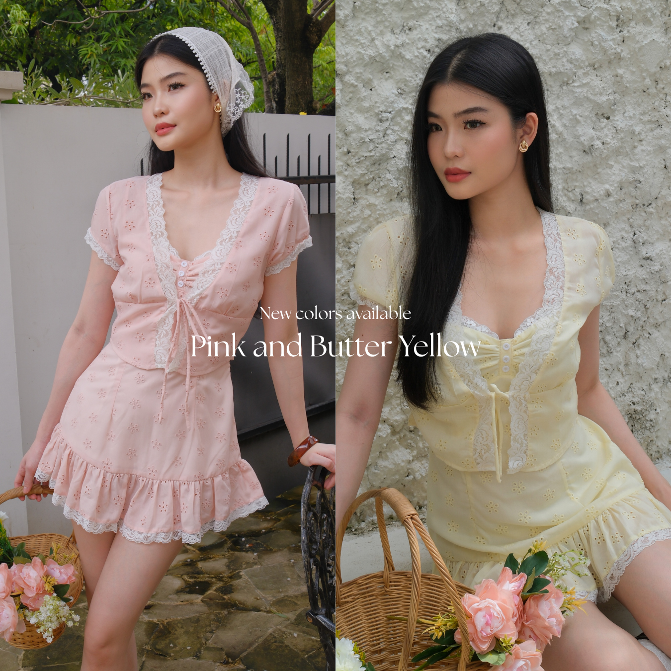 She Wears Sugar x Isabella – Nancy Dress | Dress Wanita Mini Summer Dress Dress Korea Gaun Putih Coquette Lace Fit Body